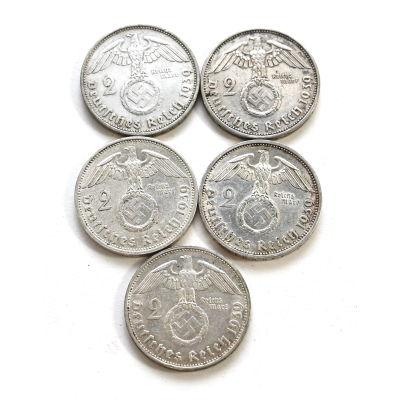 Silver! 2 Deutsche Reichsmark Coin (1939)