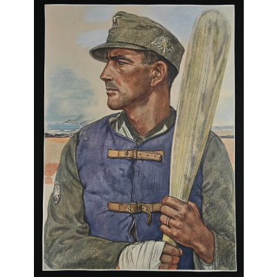 Large Willrich Gebirgsjäger Portrait