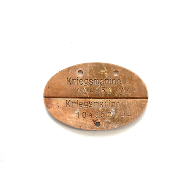 Kriegsmarine Erkennungsmarke 1944