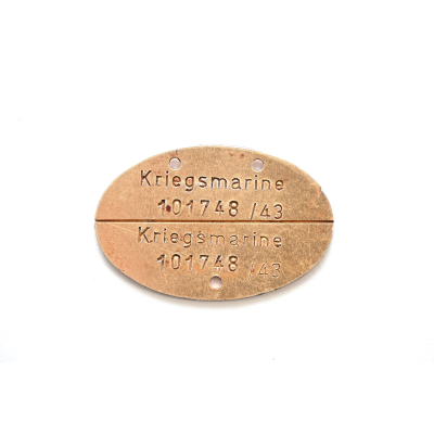 Kriegsmarine Erkennungsmarke 1943