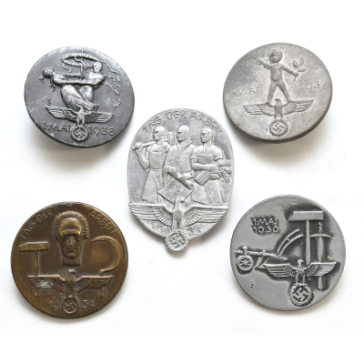 Tag der Arbeit Abzeichen Lot 1935-1938