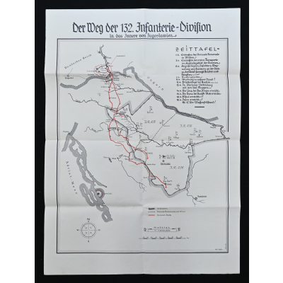 'Der Weg der 132.Inf.-Div.' Poster 1941