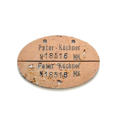 Named Kriegsmarine Erkennungsmarke (MK)