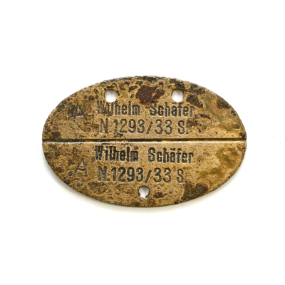 Brass Named Kriegsmarine Erkennungsmarke (1933)