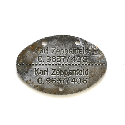 Named Kriegsmarine Erkennungsmarke (S)