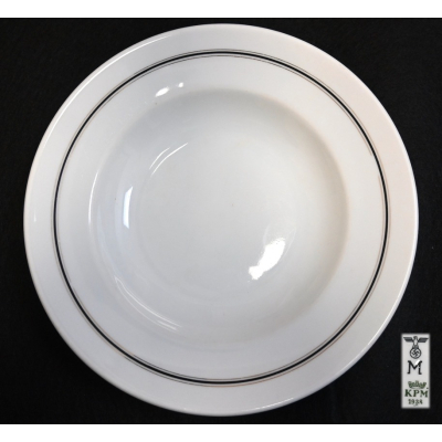 Rare Kriegsmarine 'Beambte' Soup Plate (KPM,1938)